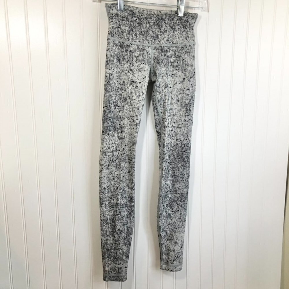 Lululemon Athletica Wunder Under Antiqued Alpine Leggings 28" Sz 2